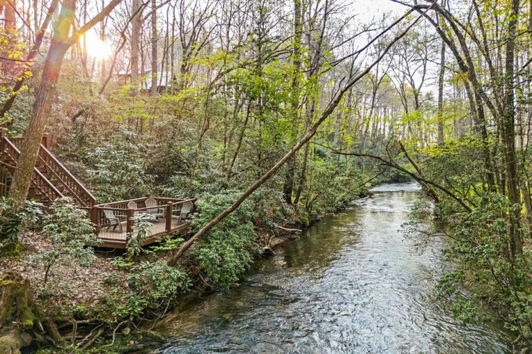 Blue Ridge - Hemlock Hideaway on the Creek - Featured Temp