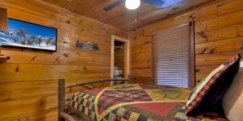 Blue Ridge Cabin - Mamas Bear Hideaway - Bedroom