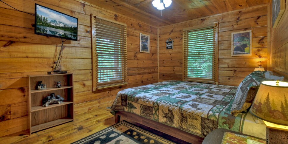 Blue Ridge Cabin - Mamas Bear Hideaway - Bedroom