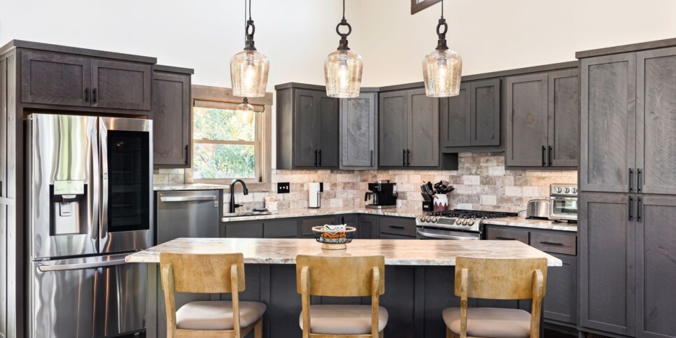 Blue Ridge Cabin - Modern River Retreat - Kitchen