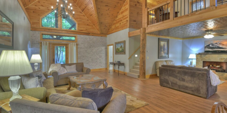 Blue Ridge Cabin - Snowbird Sanctuary & Snowbird Nest - Living Room