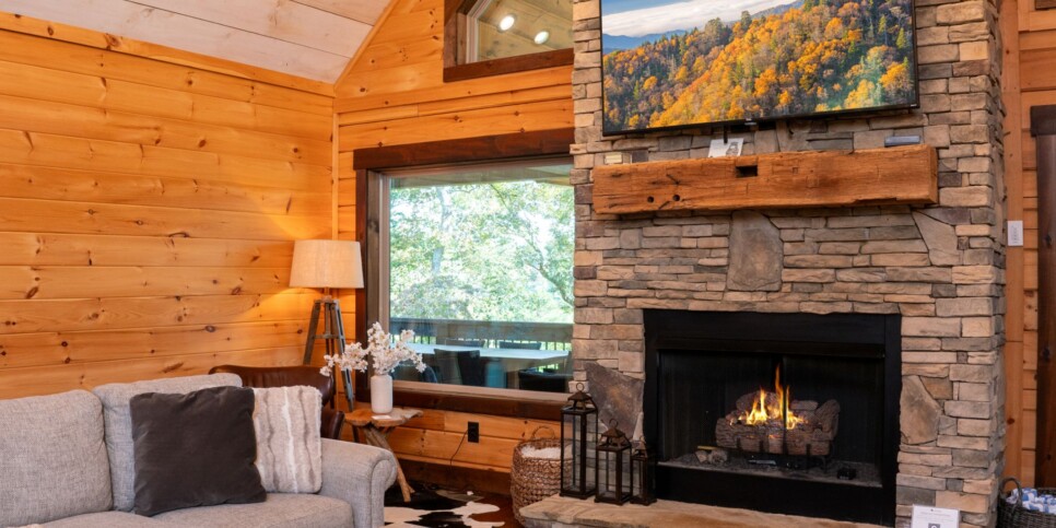 Blue Ridge Cabin - Toccoa River Mist - Living Room