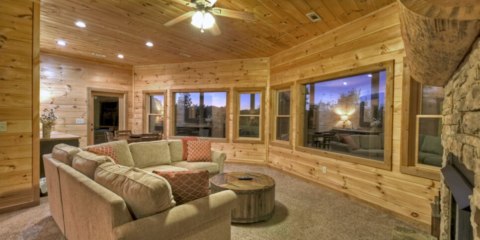 Blue Ridge Cabin - View Topia - Living Room