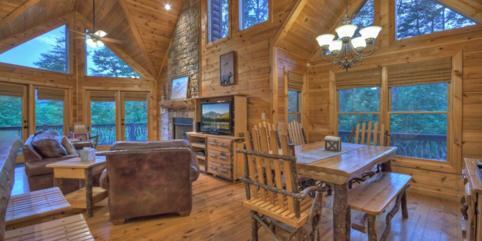Blue Ridge Cabin - Eagles Landing - Living Room