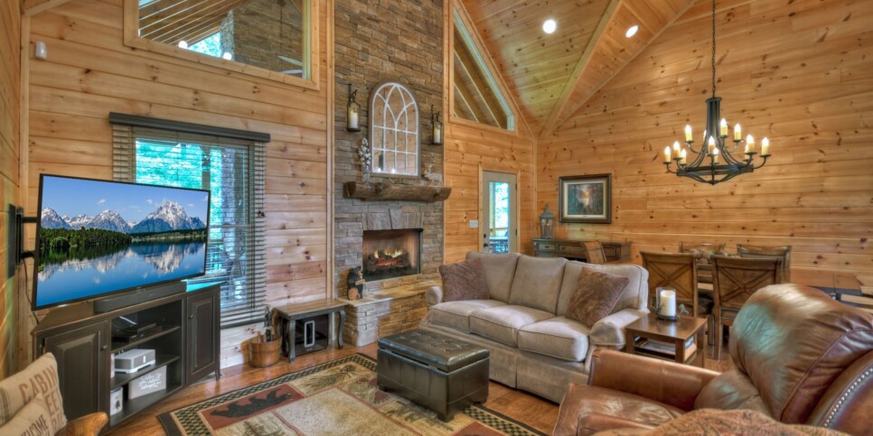 Mineral Bluff Cabin - 5 O'clock somewhere - Living