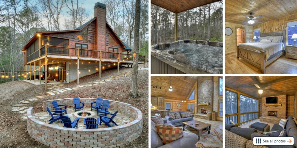 Mineral Bluff - Smores Cabin - Collage