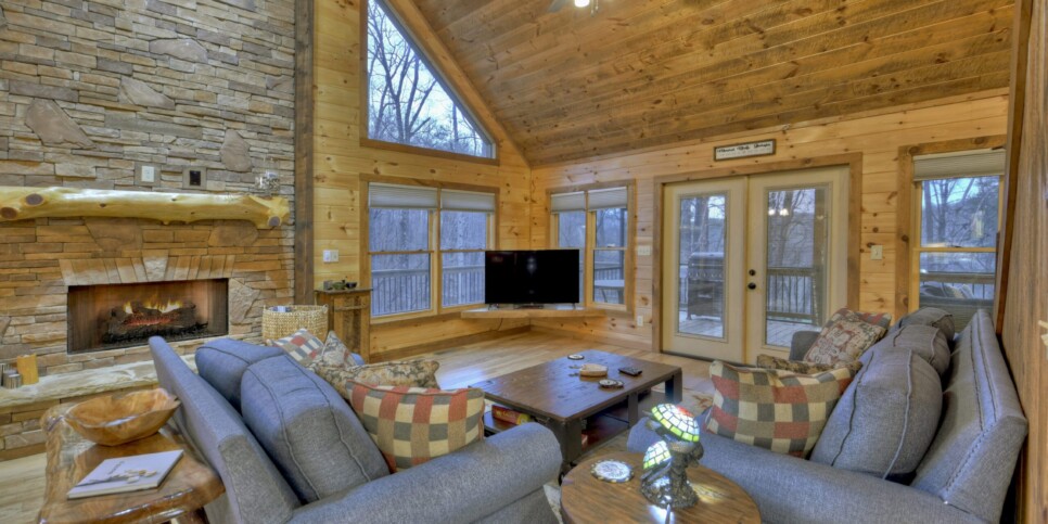 Mineral Bluff - Smores Cabin - Living Room