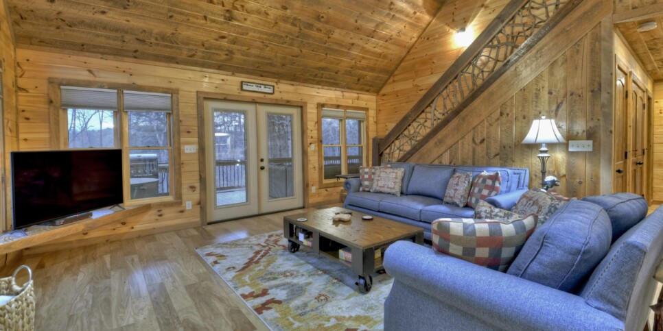 Mineral Bluff - Smores Cabin - Living Room