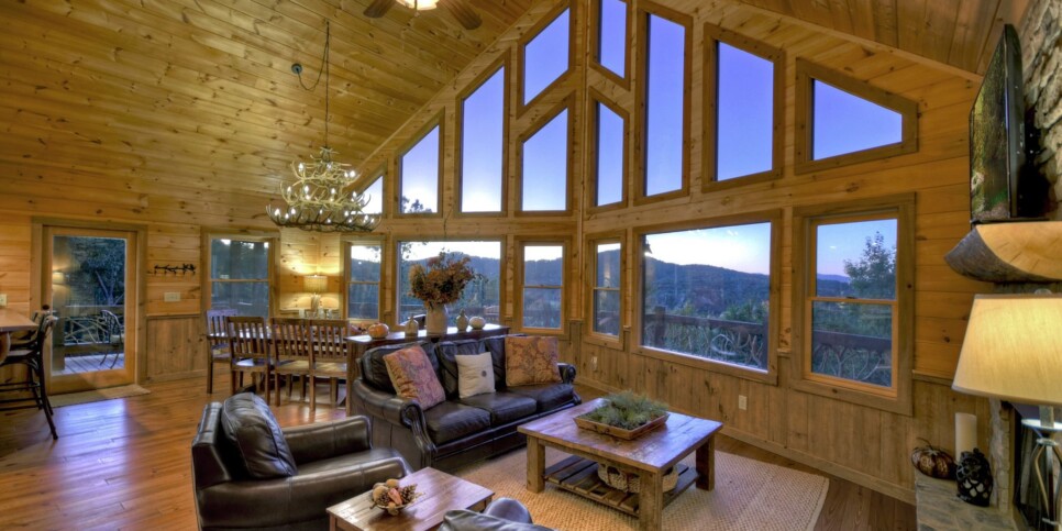 Blue Ridge Cabin - View-Topia - Living Room