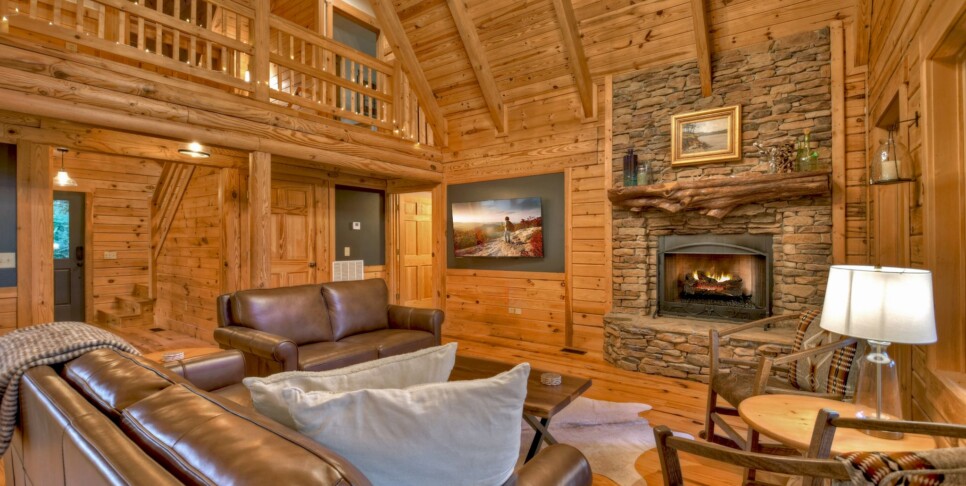 Blue Ridge Cabin - Blueberry Hill - Living Room