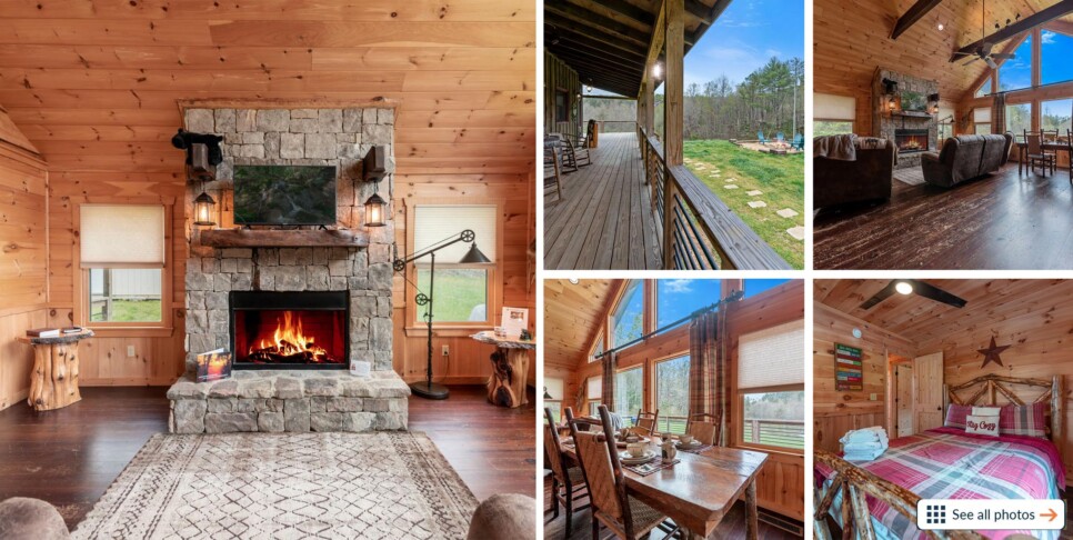 Blue Ridge - Carters Cozy Cabin - Collage