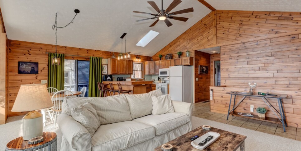 Jasper Cabin Rental - Starcross Summit- Living Room