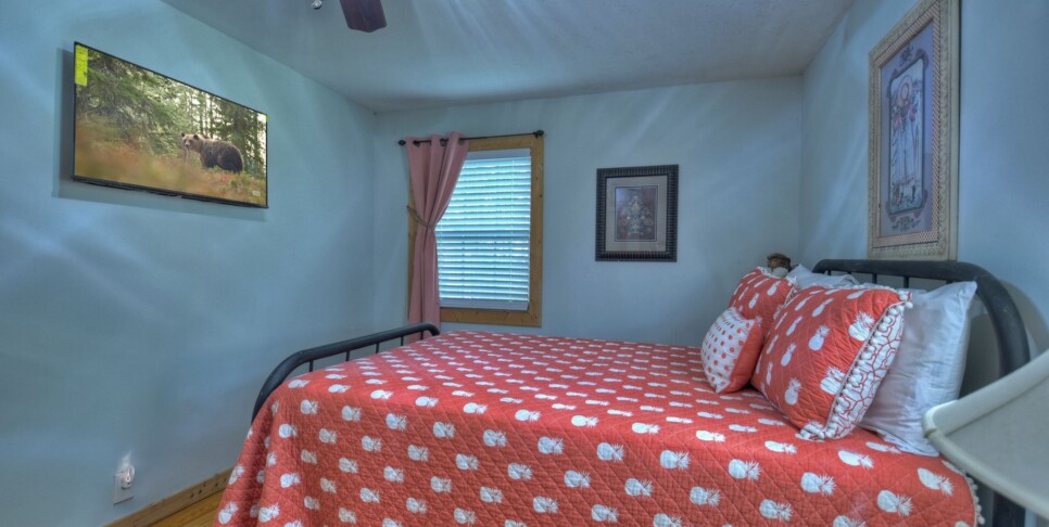 Blue Ridge Cabin - Bear Naked Hideaway - Bedroom