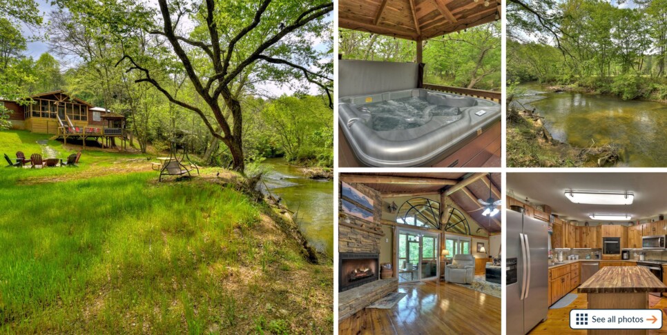 Blue Ridge Cabin - Bear Naked Hideaway - Collage