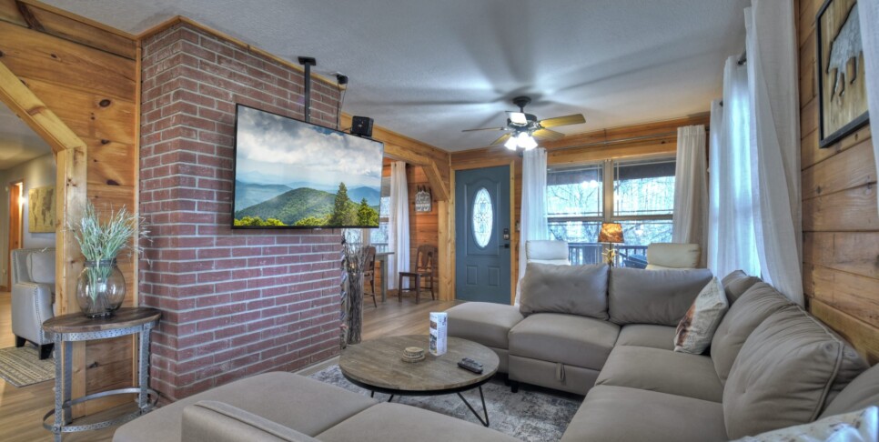 Blairsville Cabin - Moon Tower Cabin - Living Room