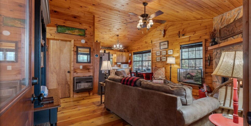 Ellijay Cabin - Deer Crossing - Living Room