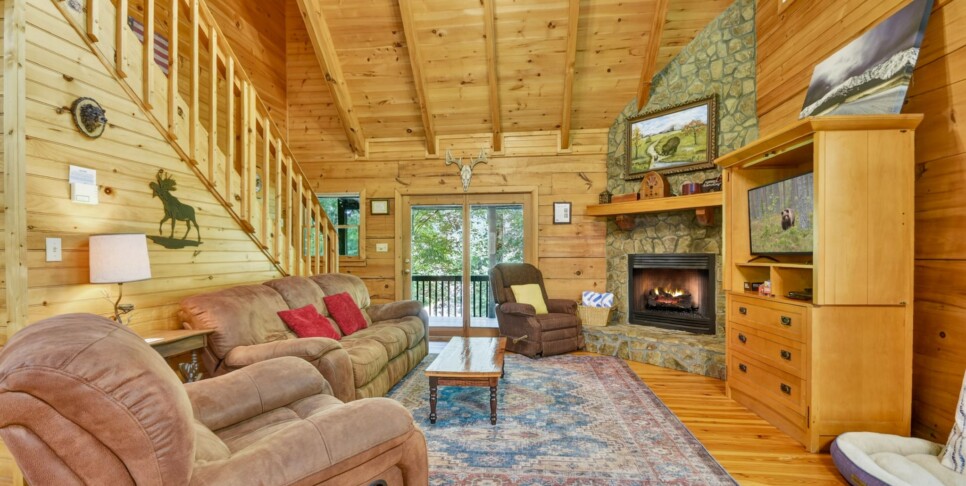 Blue Ridge Cabin - Our Favorite Place - Living Room