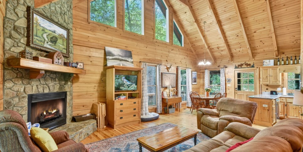Blue Ridge Cabin - Our Favorite Place - Living Room