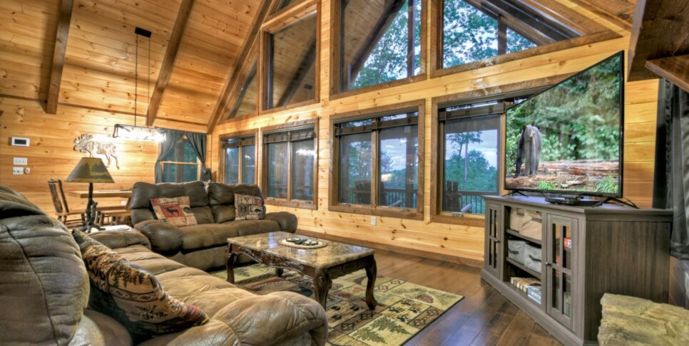 Cherry Log Cabin - The Lost Shepherd - Living Room