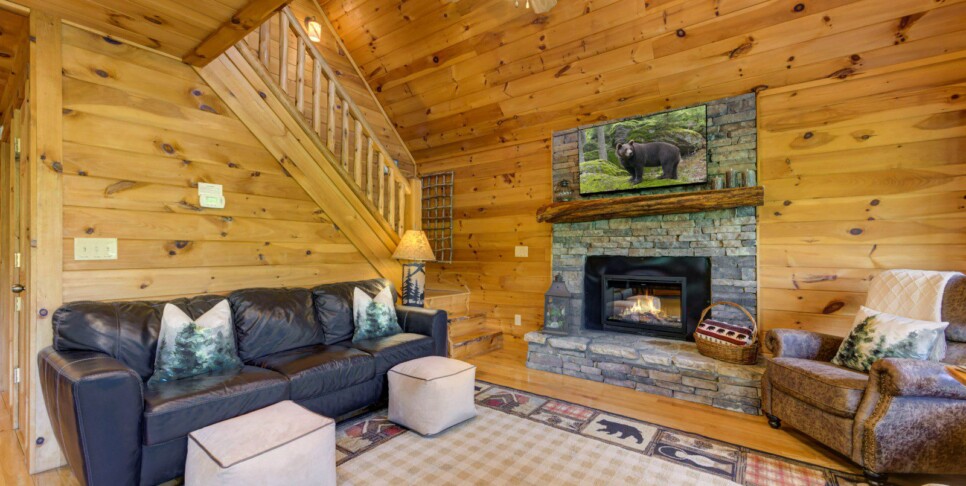 Blue Ridge - Family Time Cabin - Living Room