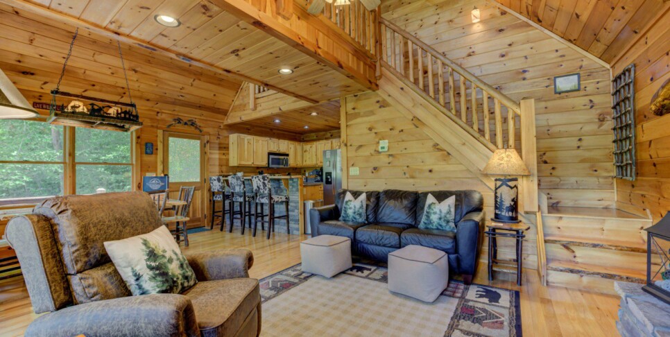 Blue Ridge - Family Time Cabin - Living Room