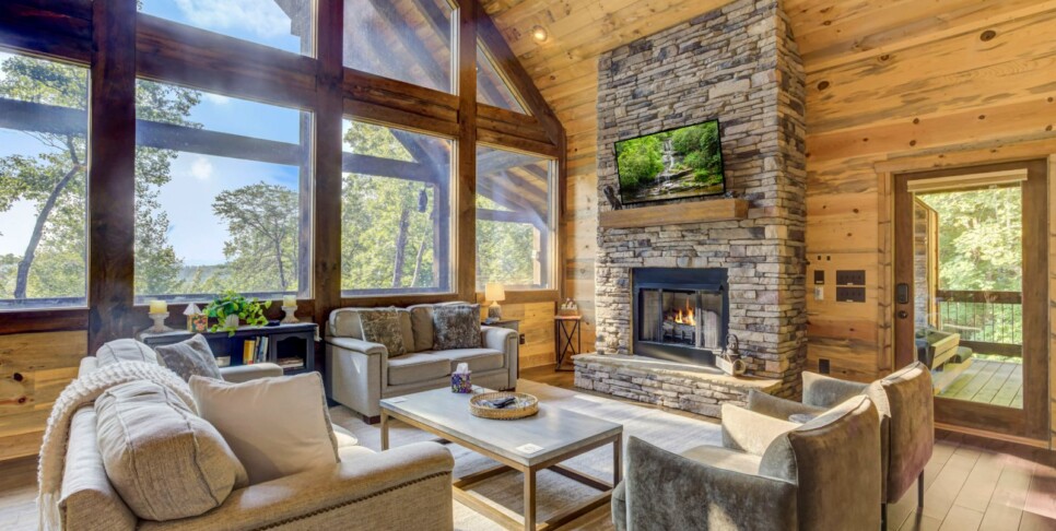 Blue Ridge - Little Creek Cabin - Living Room