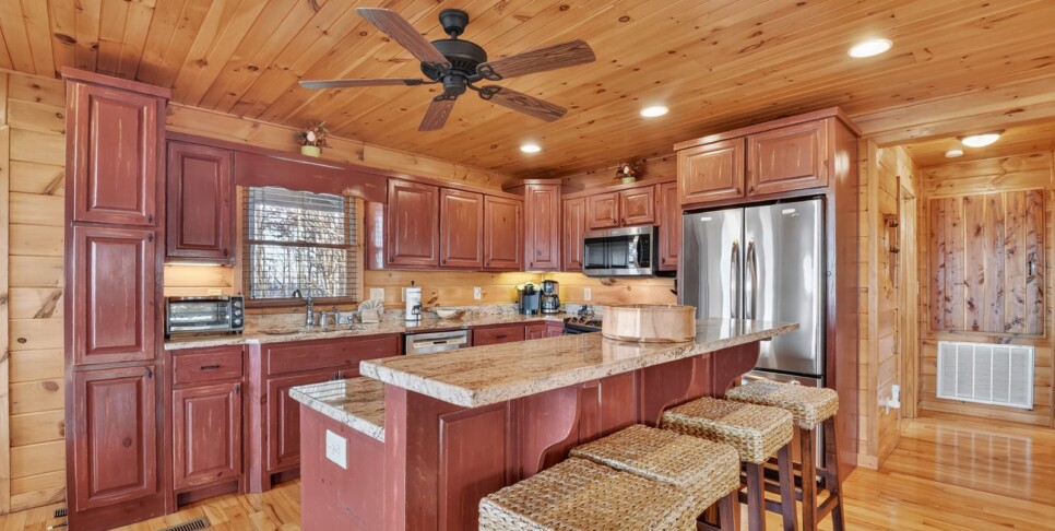blue ridge amazing mountain view kitchen