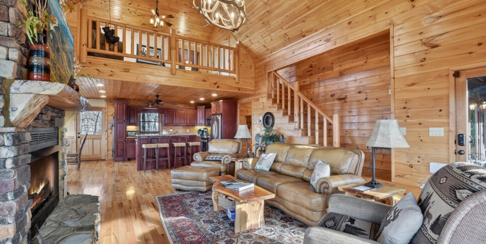 blue ridge amazing mountain view living room