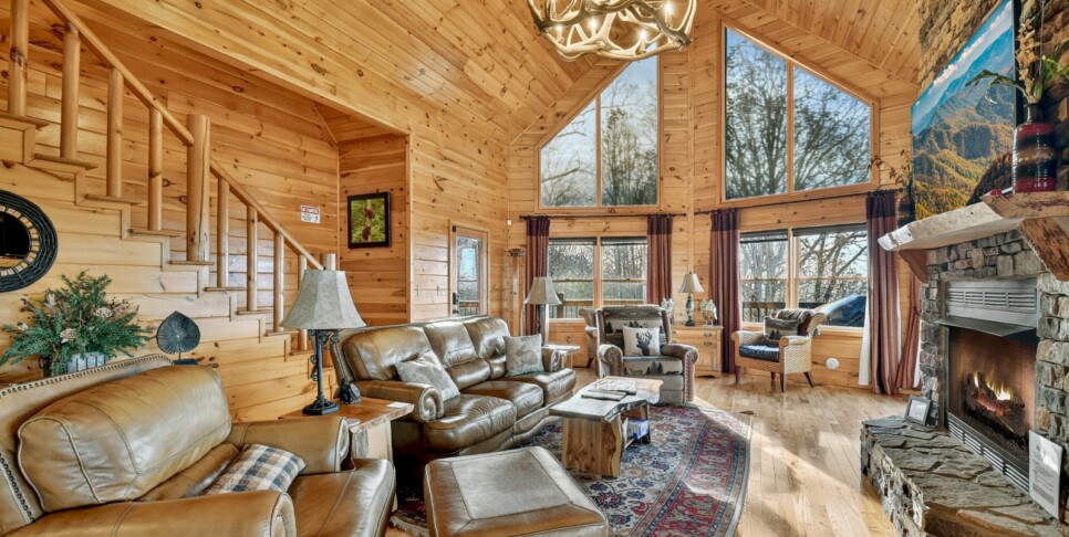 blue ridge amazing mountain view living room