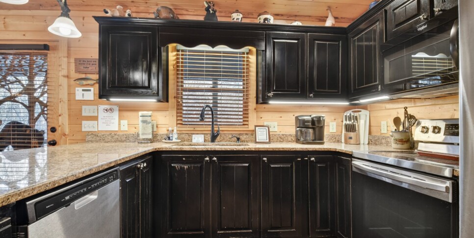 blue ridge astounding river view kitchen