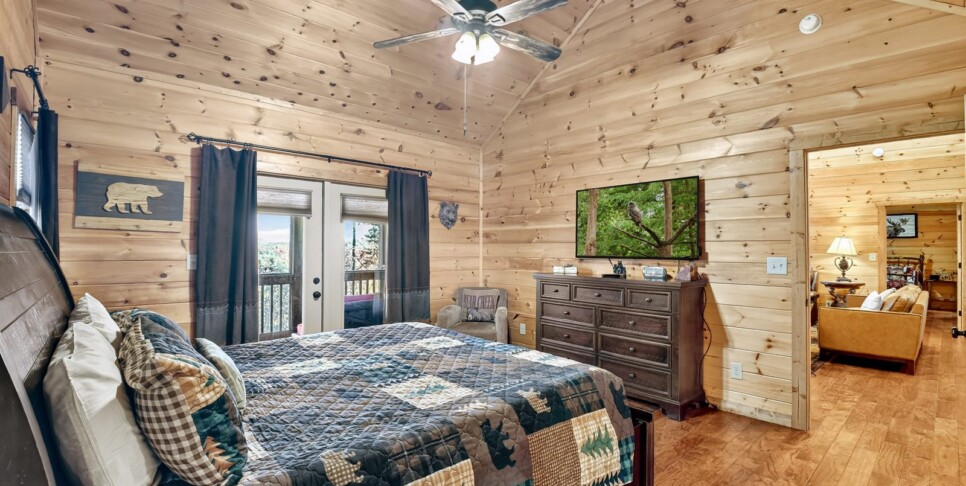 blue ridge awe inspiring mountain view bedroom