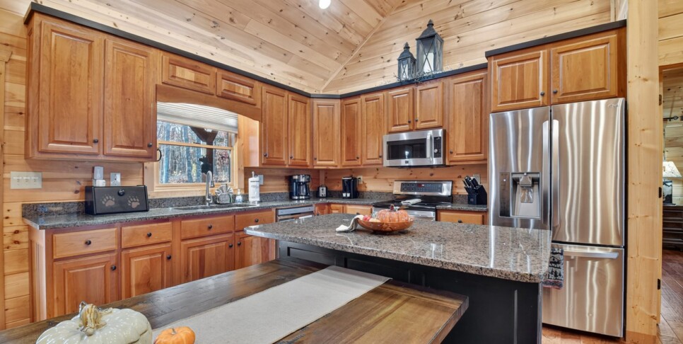blue ridge awe inspiring mountain view kitchen