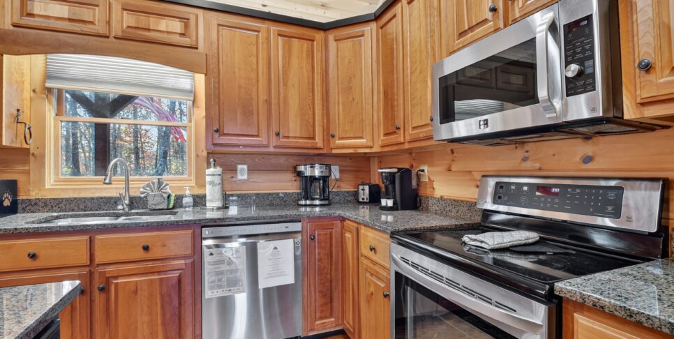 blue ridge awe inspiring mountain view kitchen