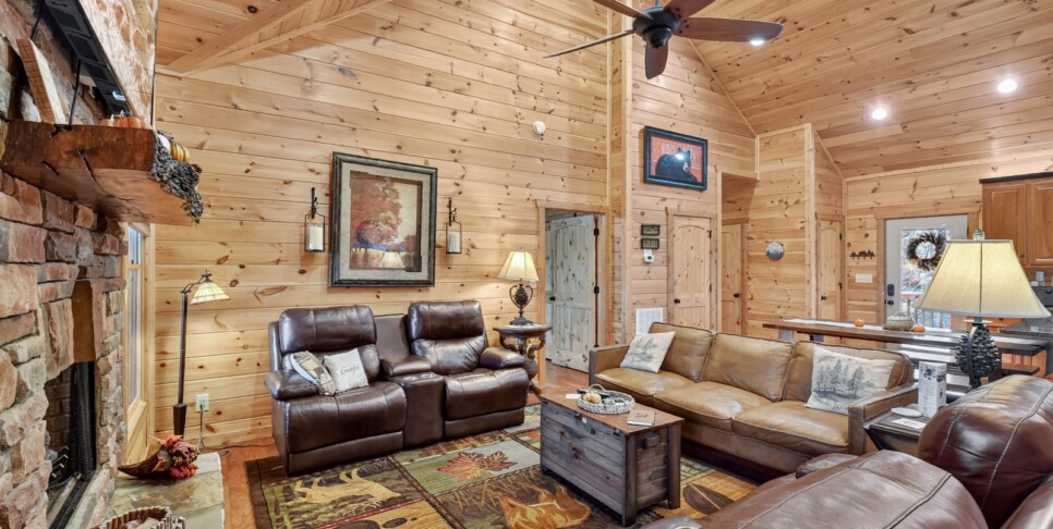blue ridge awe inspiring mountain view living room