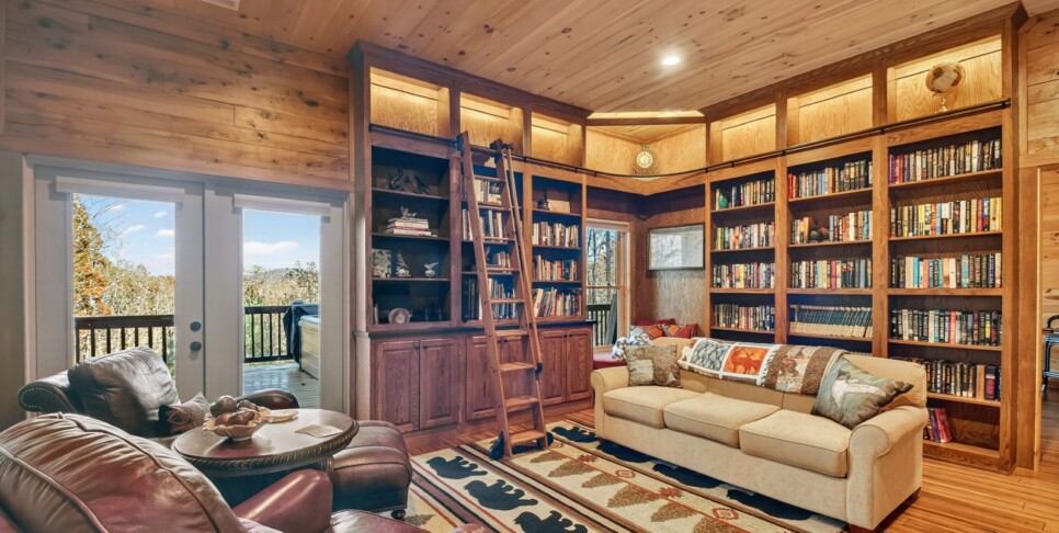 blue ridge awe inspiring mountain view rec room