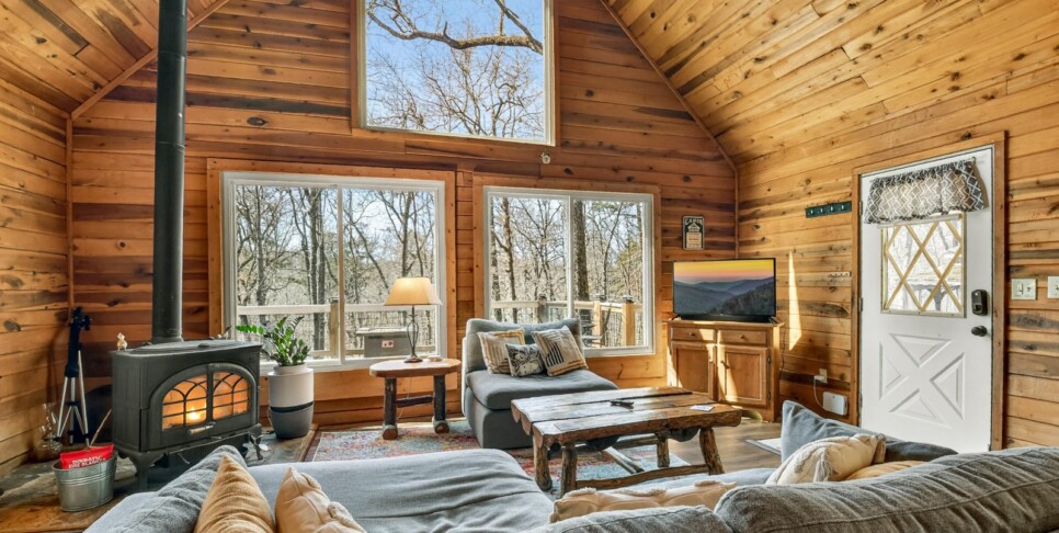 blue ridge serenity woods living room