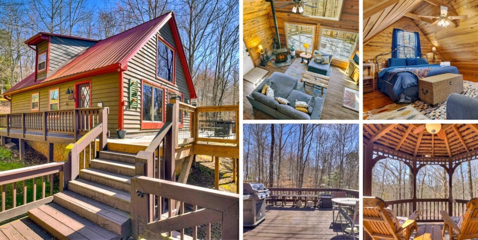 blue ridge serenity woods collage