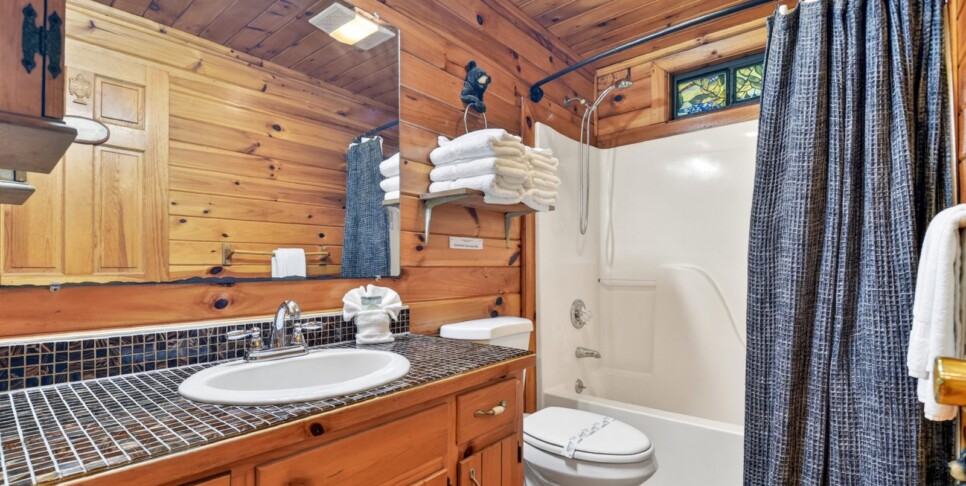 blue ridge wolfpack lodge bathroom