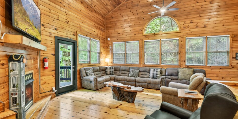 blue ridge wolfpack lodge living room