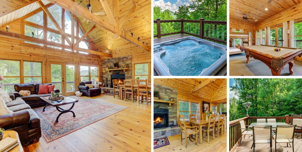 bent tree bent tree cabin collage