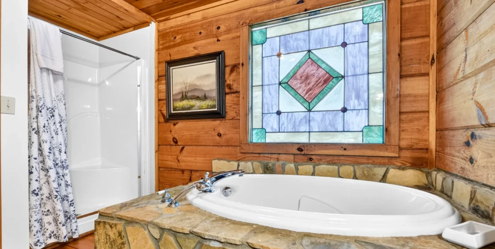 Blue Ridge Chestnut Bearcation Bathroom