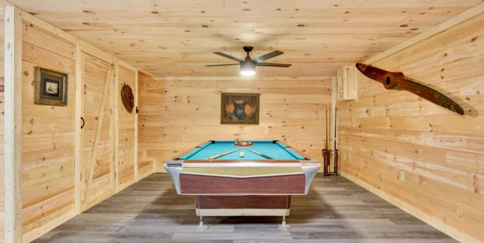 Blue Ridge Chestnut Bearcation Rec Room