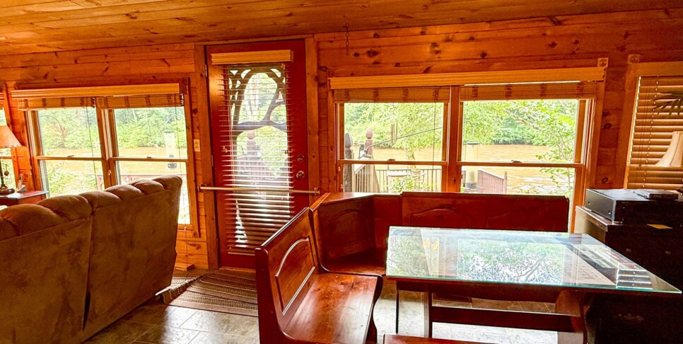 Blue Ridge Riverfront Dreams Living Room