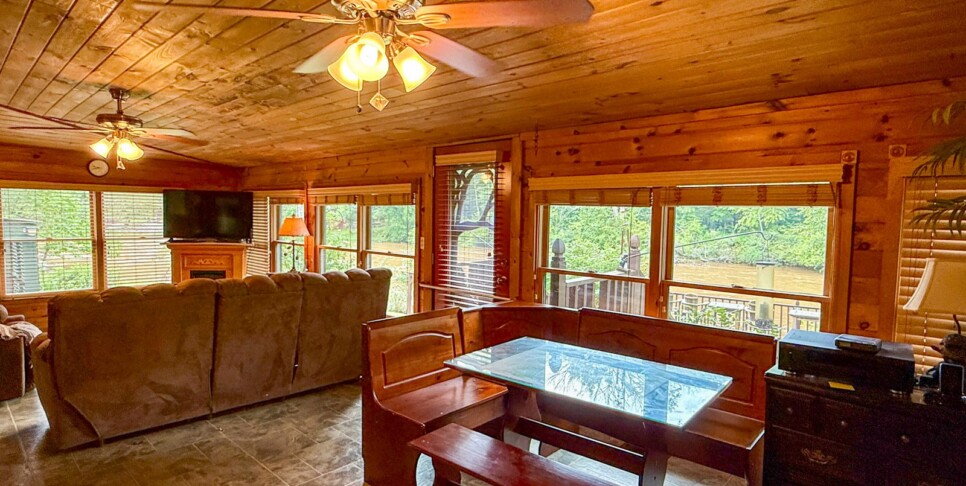 Blue Ridge Riverfront Dreams Living Room