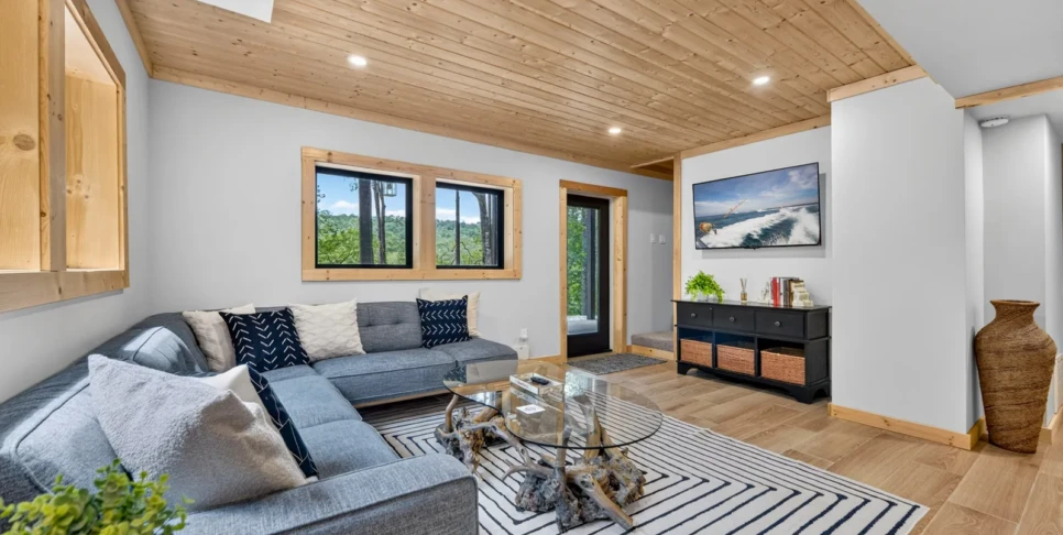 Blue Ridge Hothouse Creek Retreat Living Room